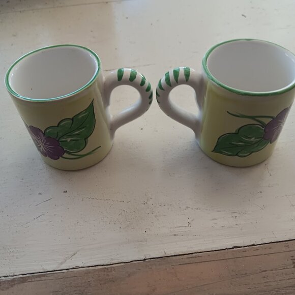 Rare Starbucks Italian Made Floral Cups and Pitcher Vintage - Picture 6 of 10